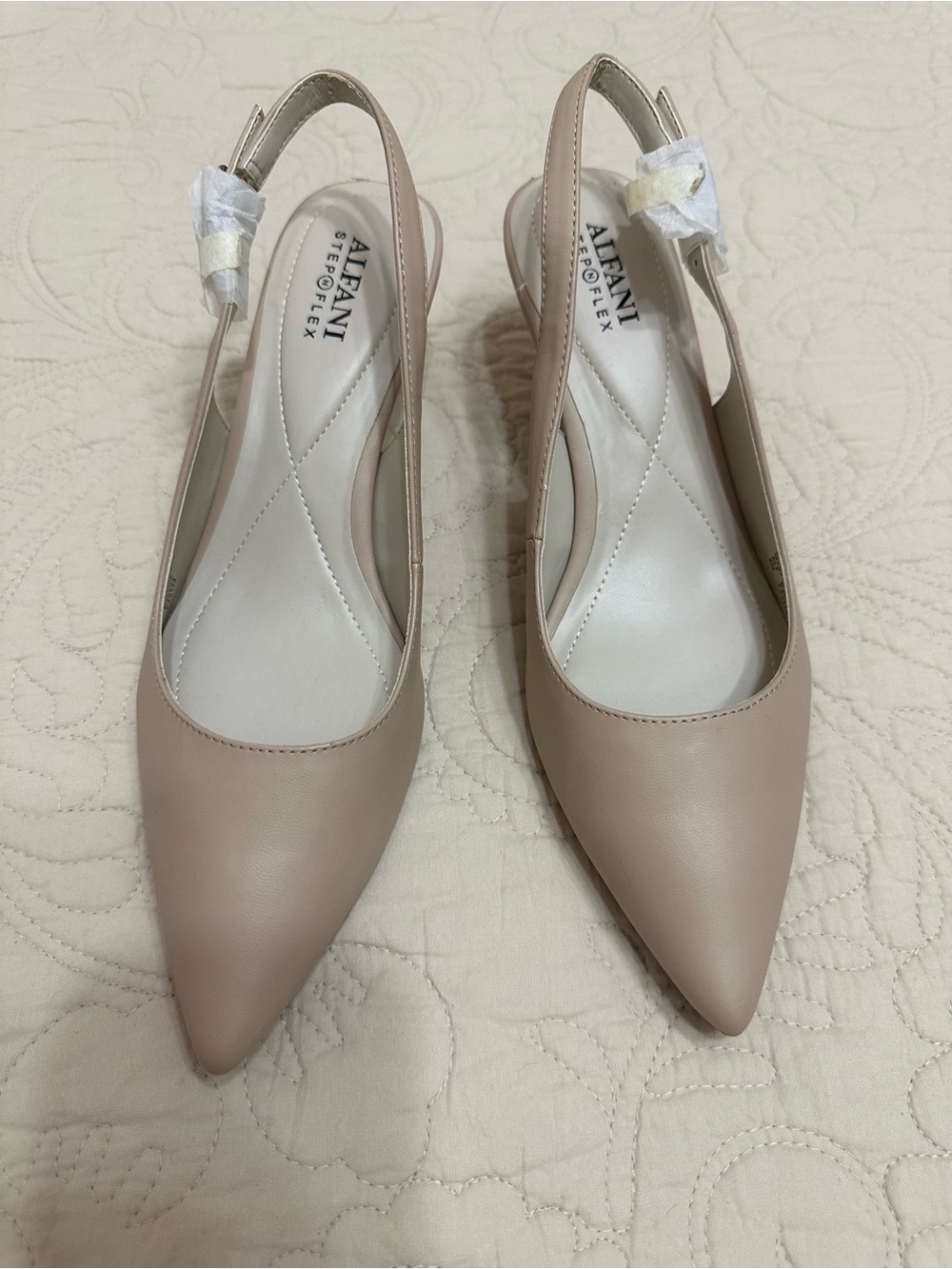 Alfani Heels in Cashew Neutral Beige (Cashew)